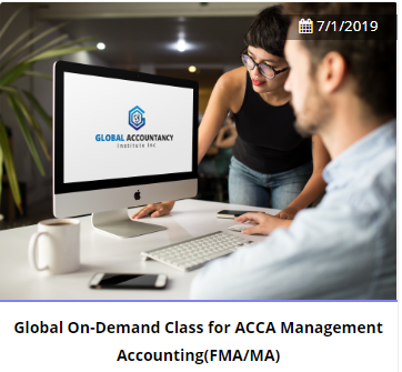 Global On-Demand(GOD) Revision Class for ACCA   Management Accounting(FMA/MA)